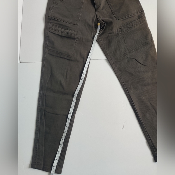 Democracy AB Technology Y2K chocolate brown cotton Capri pants_10 - Picture 6 of 8